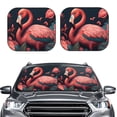 thumbnail image 2 of Easygdp Flamant Rose Floral Coloré pour 2 Pcs Pare-Soleil Pliable pour Voiture, SUV, Camion-Grand, 2 of 6
