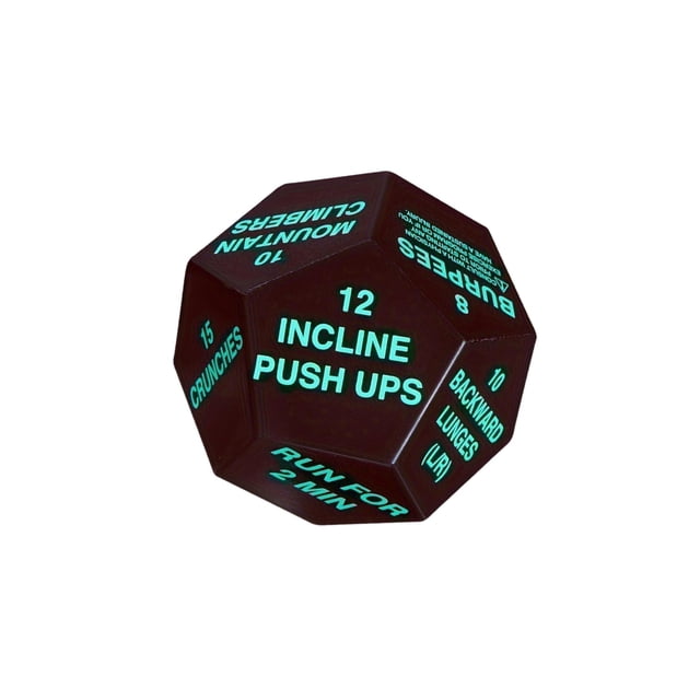 Maytalsory Fitness Challenge Dice Group Class a game with this Exercise Dice for Beginners Gym Men Women Green