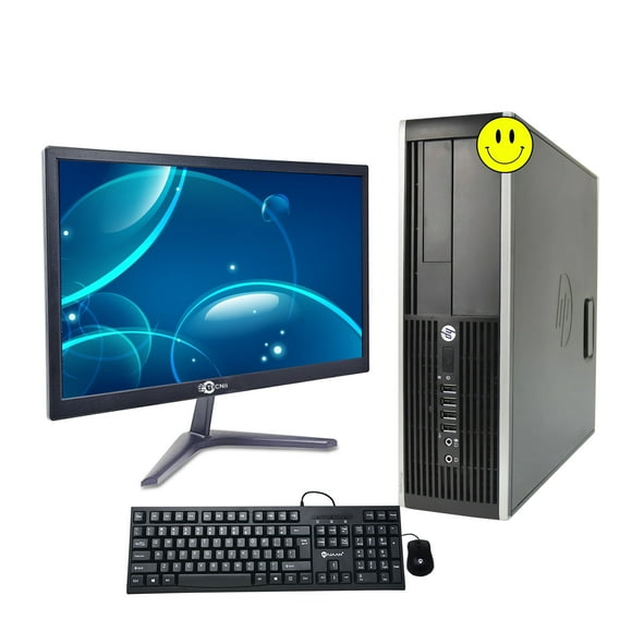 Ordinateur de Bureau Haute performance Tour HP Compaq Pro 6300 avec Moniteur Tecnii 20 Pouces avec HDMI Intel Core i5 3470 8 Go de RAM 160 Go Disque Dur DVD Windows 10 WiFi Professionnel Qualité A