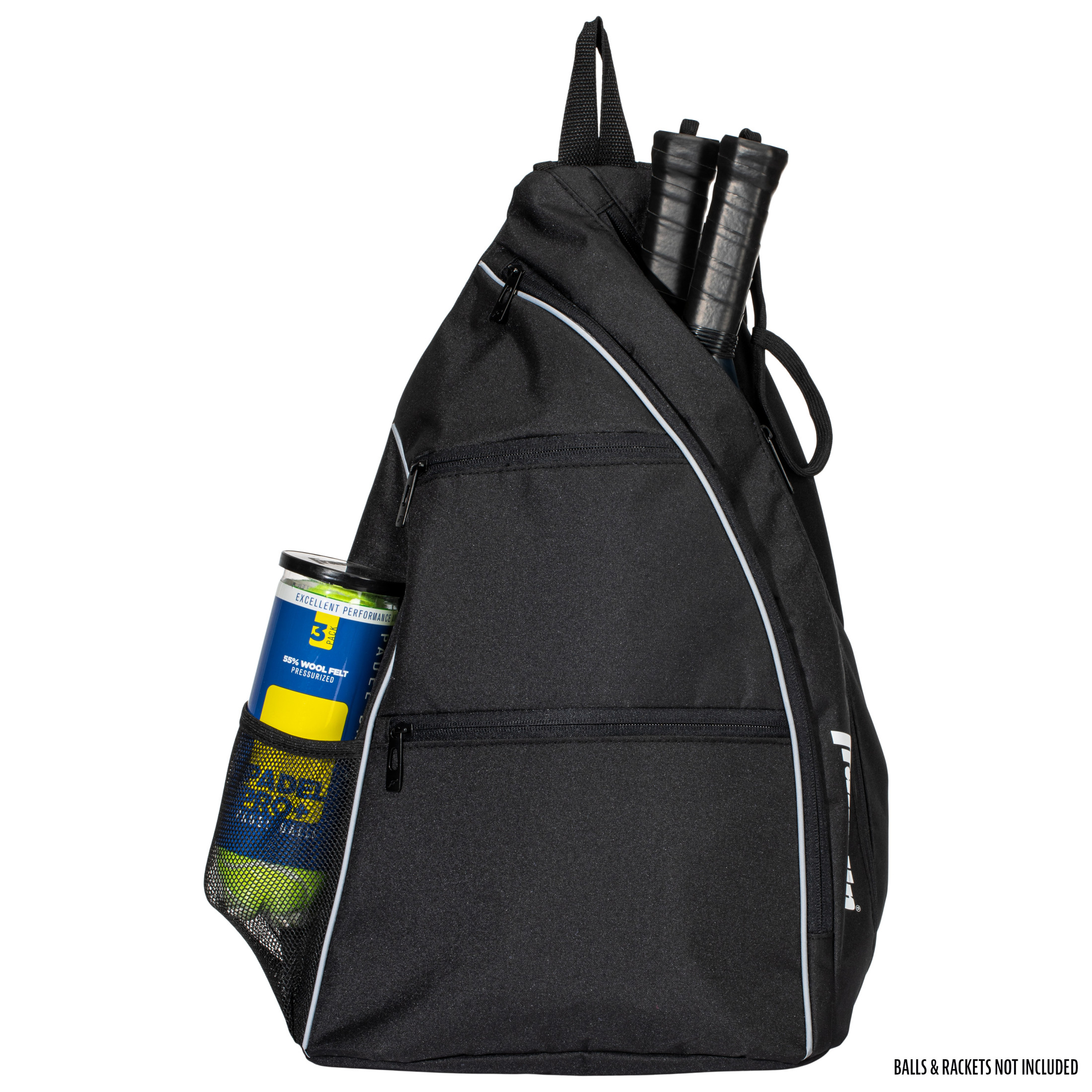Franklin Sports Pro Tennis Racket Bag - Pro Racket Sling Backpack for Tennis + Padel Equipment - Holds (2) Rackets + Accessories - Men's + Women's Bag