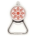thumbnail image 1 of China chino rojo flor patrón tradicional Acero inoxidable Metal cerveza tapa sacacorchos, 1 of 3