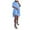 Light blue, variant on RMGVDSD Two Piece Outfits For Women Summer Sweatsuits Short Sleeve Top Casual Basic Shorts Set Daily Casual Workout Sets