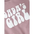 thumbnail image 6 of Bagilaanoe Newborn Baby Girl Oversized Romper Sweatshirt Long Sleeve Bodysuits Letter Print Pullover 6M 12M 18M 24M Infant Casual Tee Tops, 6 of 8