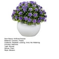 thumbnail image 5 of Artificial Bonsai Realistic Looking No Watering Fake Gypsophila Potted Plant with Ceramic Flower Pot Home Decor-B, 5 of 5