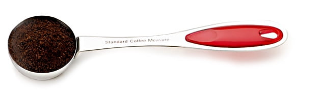 Red Stainless Steel ⅛ Cup RSVP Endurance® Splash Coffee Scoop