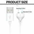 thumbnail image 2 of GJX Charging Cords Automatic Alignment Vibrator Charger Multi-Device Compatibility Magnetic Charging Cable,White,10mm, 2 of 5