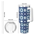 thumbnail image 4 of KLL Vintage Blue Print 40oz Stainless Steel Insulated Car Cup Coffee Mug with Spillproof Lid - Keep Your Drink Hot or Cold on the Go, 4 of 8