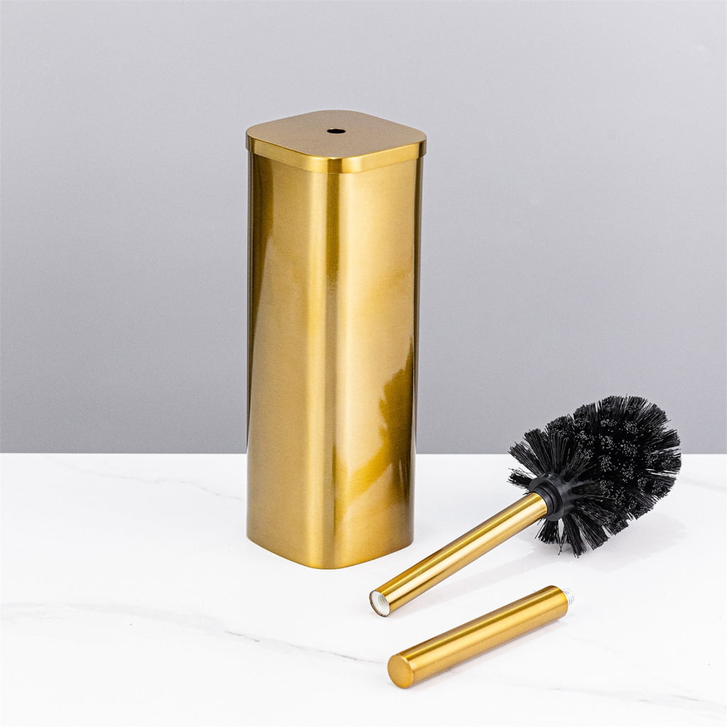 Soft Bristles Toilet Brush & Holder Bathroom Toilet Bowl Brush Easily to Clean
