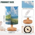 thumbnail image 3 of Sky Grass Sea Beach Table Lamp USB Bedside Desk Nightstand Lamp Printed Gifts Small Lamp Wood Base for Bedroom Living Room Kids Room College Dorm, 3 of 7