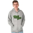 thumbnail image 5 of Vegan Vibes Vegetarian Lifestyle Zip Up Hoodie Men's Women's Brisco Brands S, 5 of 6