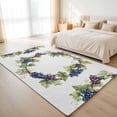 Area Rug 5x7ft Purple Grapes Washable Area Rugs for Living Room ...