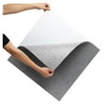 thumbnail image 6 of Carpet Tiles Peel and Stick, 24x24 Self Adhesive Carpet Squares, Soft Padded Floor Tiles, Easy DIY Install for Bedroom Living Room, Indoor, Light Gray (9 Tiles), 6 of 7