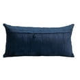 thumbnail image 2 of Parkland Collection Sora 12x24" Quilted Fabric Throw Pillow in Navy, 2 of 7