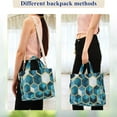 thumbnail image 4 of FORMRS Womens Corduroy Tote Bag Crossbody Shoulder Handbag with Pocket, Light Blue Geometric Pattern, 4 of 7