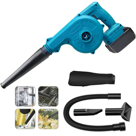 DEBGFS Cordless Leaf Blower 21V Electric Handheld Leaf Blower Compatible with 18V Battery Lightweight Small Powerful Air Blower for Lawn Care Debris Yard Cleaning Snow Blowing