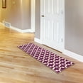 thumbnail image 3 of Ottomanson Non-Slip Hallway Runner Rug 20" x 59" Perfect for High Traffic Areas, Purple Trellis, 3 of 8