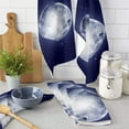 thumbnail image 2 of Towel Wipe Things House Kitchen For Utensils Dishcloth Towels Hand Cloths Cleaning Microfiber Stars Sky Starry Round Sphere Moon, 2 of 7