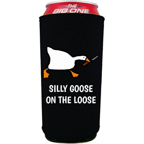 Silly Goose On The Loose 24/25oz Large Can Coolie (Black)