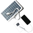 thumbnail image 4 of Outdoor Phone Battery Power Bank 2W Flexible Solar Panel with USB Port Camping Charging Battery for Mobilephone, 4 of 10
