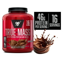 BSN, True-Mass Ultra Premium Protein & Carb Matrix, 46 g Protein Powder, Chocolate Milkshake, 5.82 lb, 16 Servings