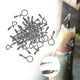 thumbnail image 1 of 50 Piezas de Broches sin Nudos Cola para Pesca con Mosca Aparejos Giratorios M, 1 of 8