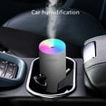 thumbnail image 4 of 2pcs Mini USB portátil 7 LED Luz Humidificador de aire Difusor Purificador de niebla 270ml Rosa + Gris Sunnimix mini humidificador de aire, 4 of 7