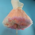 thumbnail image 2 of Becikitc Women’s Layered Tulle Petticoat Crinoline Underskirt Rockabilly Swing Tutu Skirt for Dance Party, 2 of 4