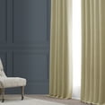 thumbnail image 6 of Half Price Drapes Candlelight Bellino Textured Faux Linen Room Darkening Curtains For Bedroom & Living Room Curtains(1 Panel), 50W X 84L, 6 of 12