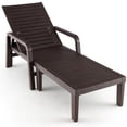 thumbnail image 2 of Costway Patio PP Chaise Longue Inclinable Extérieur Réglable Jardin Café, 2 of 8