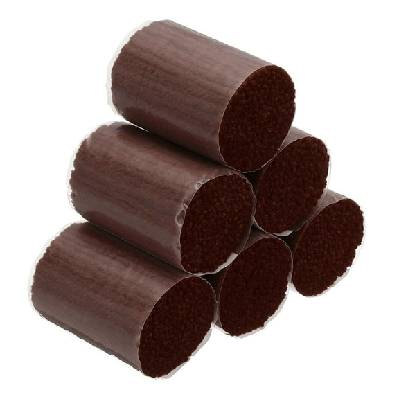 6 Rolls Latch Hook Yarn, Latch Hook Kit Yarn Precut Hook Rugs Yarn Making Crochet Bundles for Latch Hook Rug Adults Beginners Tapestry DIY Craft, Dark Brown