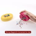 thumbnail image 5 of Uxcell Magnetic Pin Cushion with 100pcs Plastic Head Pins, Magnetic Pins Holder Purple, 5 of 6