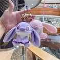 thumbnail image 4 of Disney-llavero de felpa con colgante de Stitch, muñeco Kawaii, juguetes de peluche suaves, llavero de mochila de Anime, decoración de mochila escolar, regalo de cumpleaños, 4 of 5