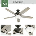 thumbnail image 3 of Hunter 60 inch Reveille Noble Bronze Ceiling Fan with LED Light Kit and Pull Chain, 3 of 9