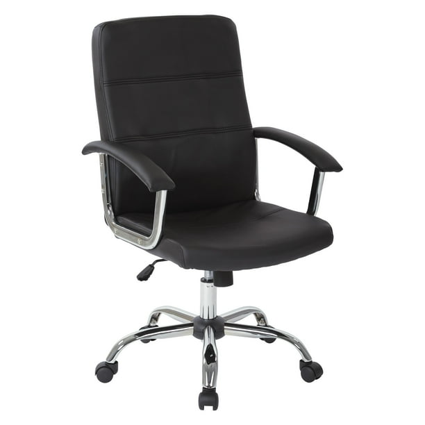 Malta Office Chair, Black Vinyl