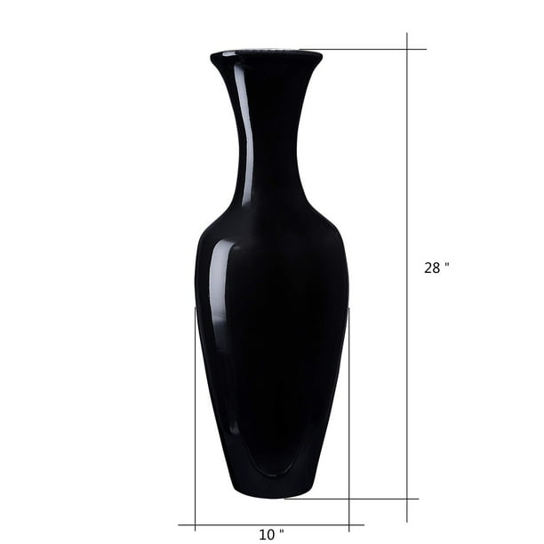 Villacera Handcrafted 28? Tall Black Bamboo Vase