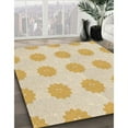 thumbnail image 3 of Ahgly Company Machine Washable Indoor Square Transitional Golden Blonde Gold Area Rugs, 5' Square, 3 of 7