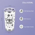 thumbnail image 2 of 20oz Tumbler with Straws Lids,Dog Mom Gifts For Women & Mothers Day Gifts For Dog Mom - Birthday Gifts for Mom From Daughter Son Dog Lover Gifts Mugs,Dog Mom Paw, 2 of 7