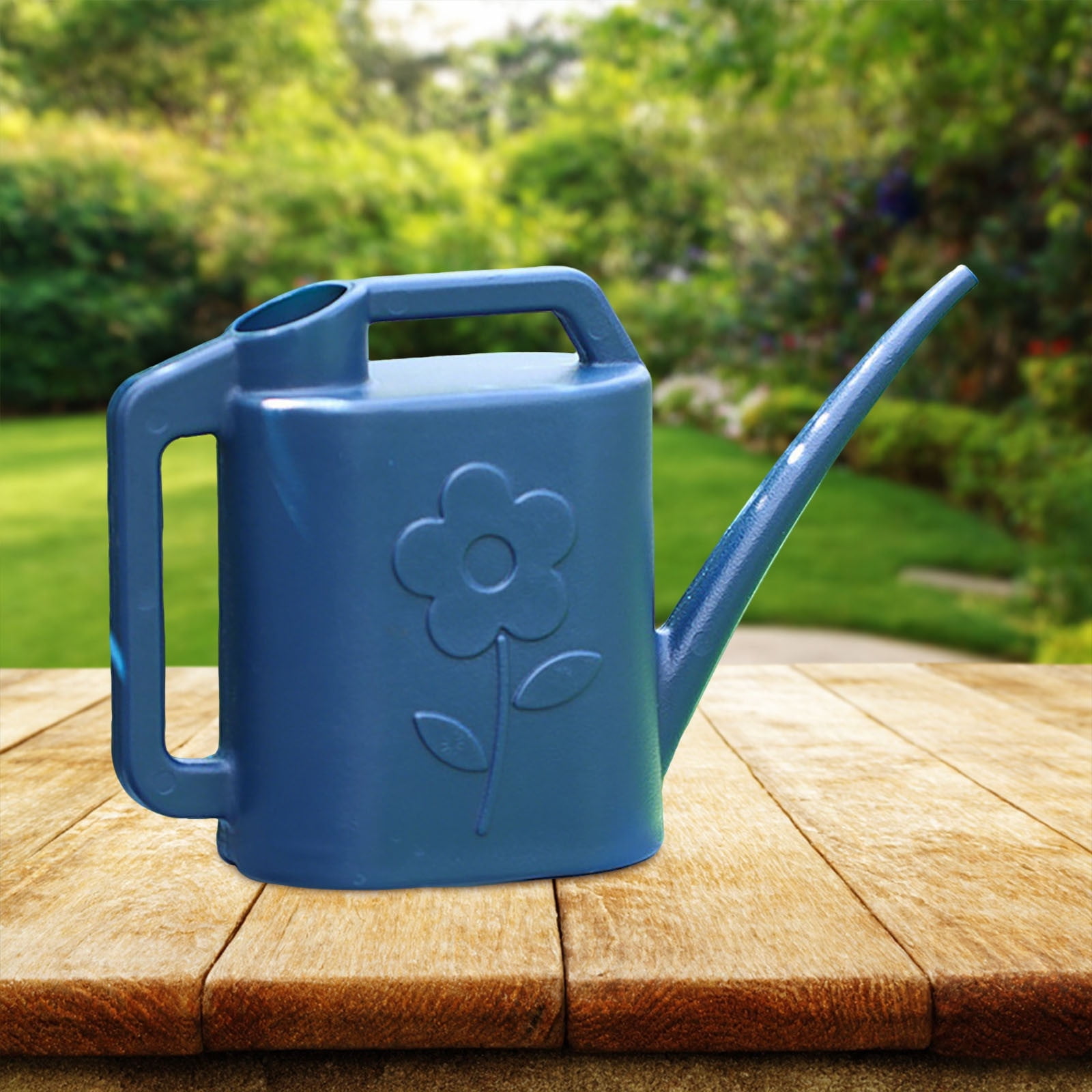 4L Plastic Watering Can (1 Gallon) - Long Spout Indoor & Outdoor Watering Pot for Houseplants, Succulents, Garden Flowers and Bonsai, Large Capacity Garden Tool