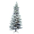 thumbnail image 6 of Vickerman 10' Flocked Utica Fir Slim Artificial Christmas Tree, Multi-Colored LED Lights, 6 of 6