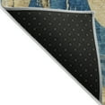 thumbnail image 5 of Addison Rugs Chantille Indoor/Outdoor Transitional Swirls Teal Machine Washable Rectangle Rug, 2'6" x 3'10", 5 of 7