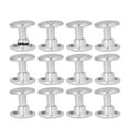 thumbnail image 2 of Flat Metal Studs,500set Metal Studs Rivets Metal Studs Rivets Leather Hardware Supplies High-End Performance, 2 of 12