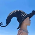 thumbnail image 4 of Sombrero de Bruja Macarena para Mujer Negro Halloween, 4 of 6