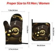 thumbnail image 2 of Sikiie Casino Card Soccer Oven Mitts and Pot Holders, Silicone Oven Gloves, Heat Resistant Oven Mitts 4Pcs Set, 2 of 6