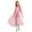 Pink, variant on Girls Sequined Birthday Prom Party Jumpsuit with Overlay Skirt Pageant Gown Pink 10