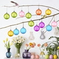 thumbnail image 2 of hulanddfd 12 Pcs Assorted Color Easter Ornaments for Small Tree, Colorful Printing Tree Ball Pendant Shatterproof Hanging Figures for Spring Home Decor, 2 of 6