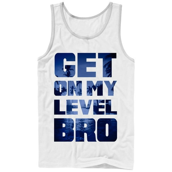 Men's CHIN UP Get On My Level  Tank Top White Large