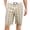 Khaki/Pepple, variant on Monterey Club Men's Highland Plaid Golf Shorts #1846