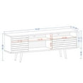 thumbnail image 3 of Liberty 70.86" Mid-Century Modern TV Stand with 4 Shelving Spaces and 1 Drawer with Solid Wood Legs, 3 of 6