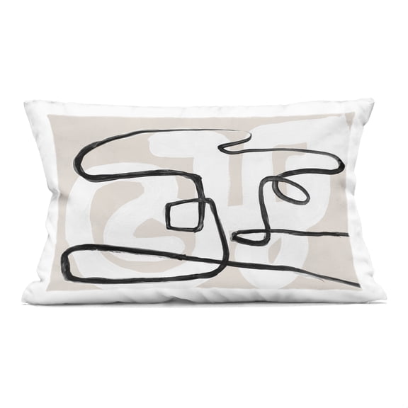Stupell Industries Neutral Twists & Turns Decorative Printed Throw Pillow, design by Lanie Loreth