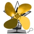 thumbnail image 2 of Ventilateur de Poêle, Ventilateur de Chaleur de Cheminée, Ventilateur de Poêle à Bois, Ventilateur de Cheminée, pour la Distribution de Chaleur à la Maison Noir, Bleu, Argent, Bronze, Or, Rouge, 2 of 8
